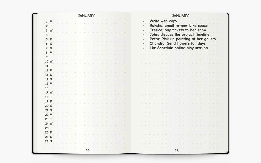Phương pháp ghi chú Bullet Journal cho người mới